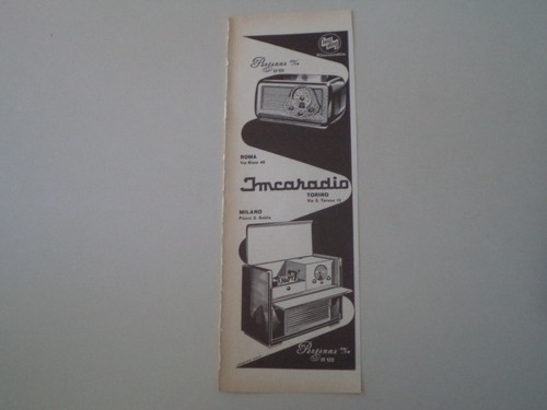 Advertising pubblicità 1954 - pubblicità,