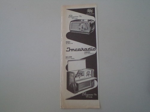 Advertising pubblicità 1954 - advertising,