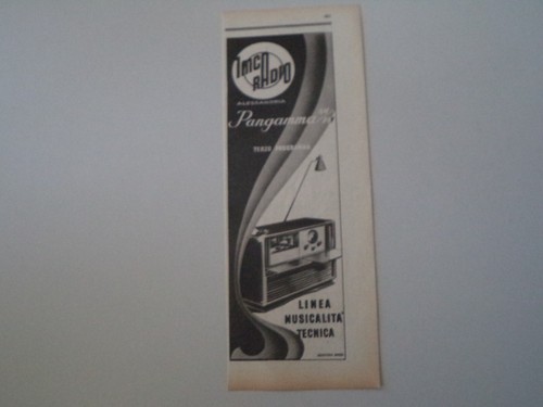 Advertising pubblicità 1952 - advertising,