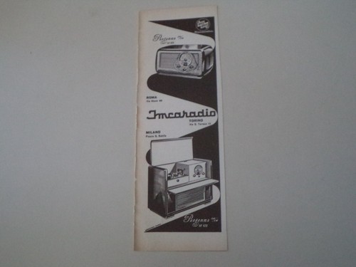 Advertising pubblicità 1954 - advertising,
