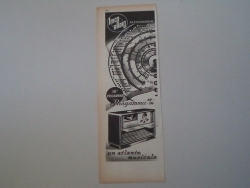 Advertising pubblicità 1952 - advertising,